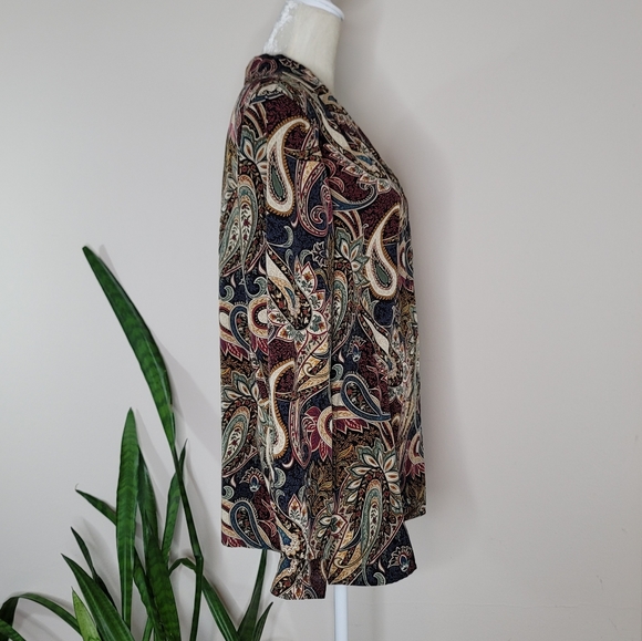 VTG Paisley Print Blouse - Picture 4 of 9